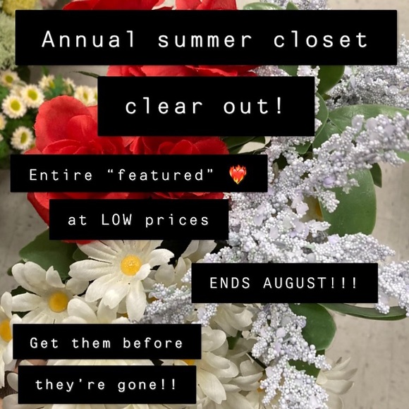 Annual Closet Clear out!! Low prices get them now!